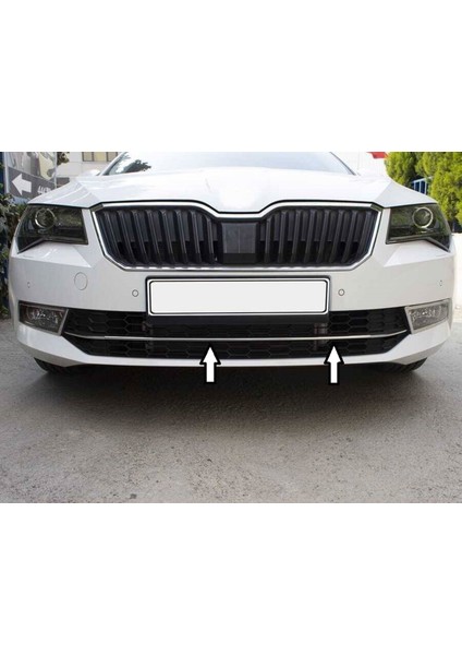 Skoda Superb-3 B7 Uyumlu Ön Tampon Çıtası 3 Parça 2015-2019 Paslanmaz Krom fiyatları
