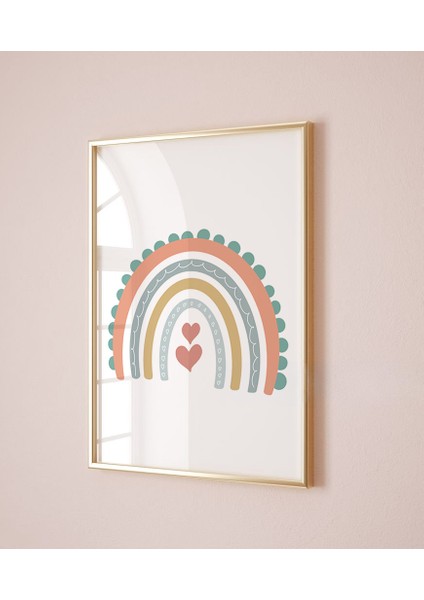 (Çerçevesiz) Bohem Çocuk Bebek Odası Poster Seti, 3lü Gökkuşağı Poster Set indirimleri