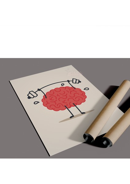 Çerçevesiz Poster Sporcu Beyin, Dijital Baskı Poster Sporcu Beyin, Ofis, Ev Dekorasyon fiyatları