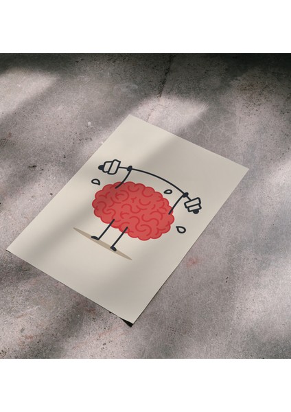 Çerçevesiz Poster Sporcu Beyin, Dijital Baskı Poster Sporcu Beyin, Ofis, Ev Dekorasyon indirimleri