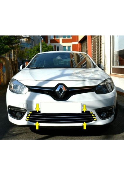 Renault Fluence Uyumlu Ön Tampon Çıtası 4 Parça 2013 Üzeri Paslanmaz Krom fiyatları