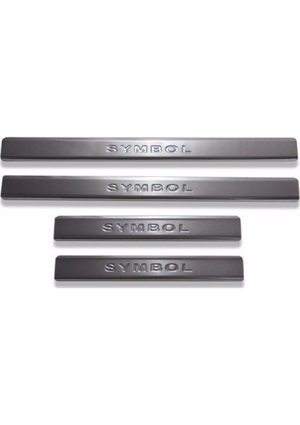 Renault Symbol Sedan Uyumlu Kapı Eşiği 4 Parça 2013 Üzeri Paslanmaz Krom