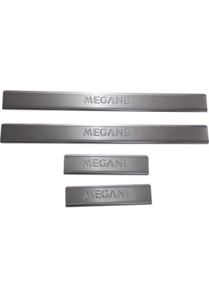 Renault Megane 2 Sedan/hb/sw Uyumlu Kapı Eşiği 4 Parça 2004-2010 Paslanmaz Krom
