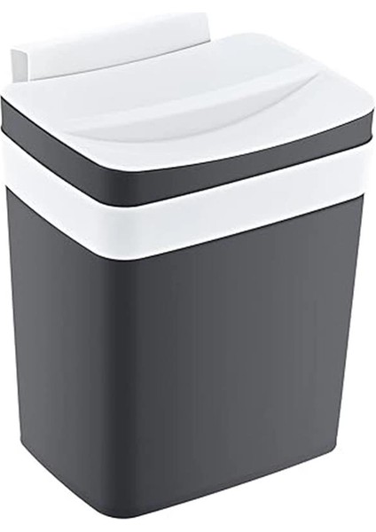 Soft Askılı Çöp Kutusu Antrasit 4 Lt - Antrasit, Çok Amaçlı Askılı Çöp Kutusu, Dolap fırsatları