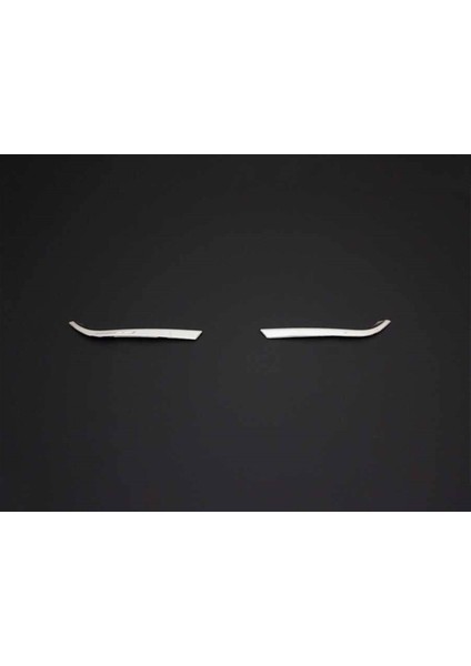 Renault Clio 5 Hb Uyumlu Reflektör Çıtası 2 Parça 2019 ve Üzeri Paslanmaz Krom