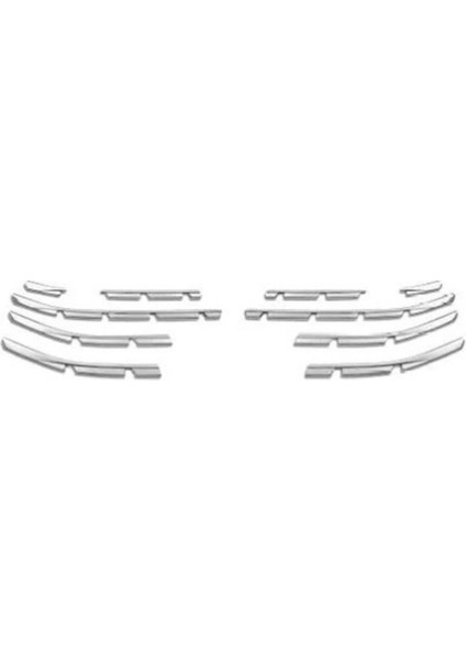 Renault Clio 5 Hb Uyumlu Ön Tampon Çıtası 10 Parça 2019 ve Üzeri Paslanmaz Krom