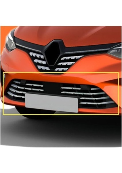 Renault Clio 5 Hb Uyumlu Ön Tampon Çıtası 10 Parça 2019 ve Üzeri Paslanmaz Krom fiyatları