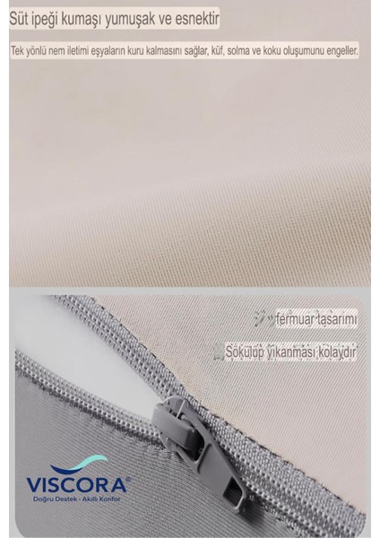 Viscoform Curve Ortopedik Bel & Bacak Destek Yastığı – Visco,-Yıkanabilir Kılıf – Ofis/ev modelleri