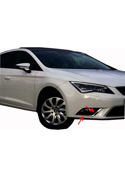 Seat Leon Uyumlu Sis Farı Çerçevesi 2 Parça 2012-2019 Paslanmaz Krom fiyatları