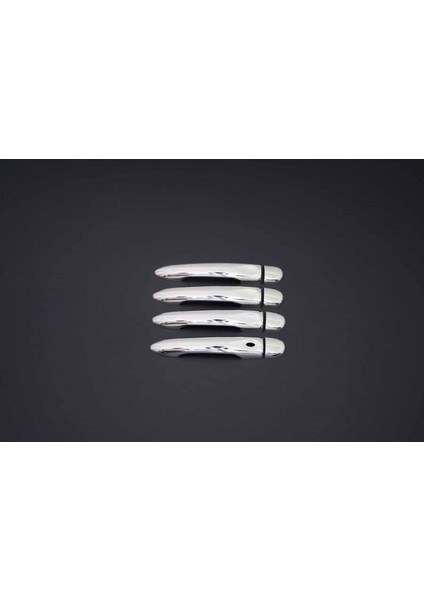 Renault Fluence Uyumlu Kapı Kolu Tek Sensörlü 4 Parça 2010 Üzeri Paslanmaz Krom