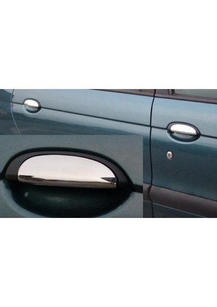 Renault Megane 1 Uyumlu Kapı Kolu 4 Parça 1996-2004 Paslanmaz Krom fiyatları