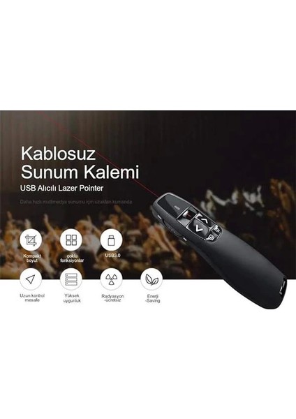 Sunum Kumandası Wireless Presenter Laser Pointer