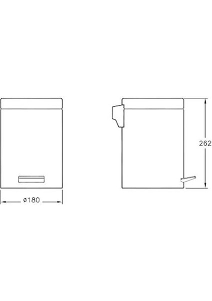 Arkitekta A44054 Paslanmaz Çöp Kovası, 3 Litre