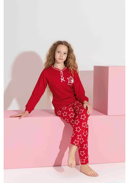 Anne-Kız Kombin Yapılabilir Uzun Kollu Interlok Aile Bağı Pijama TAKIMI-3198 fırsatları