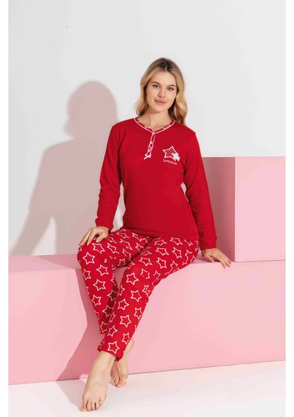 Anne-Kız Kombin Yapılabilir Uzun Kollu Interlok Aile Bağı Pijama TAKIMI-3198 indirimleri