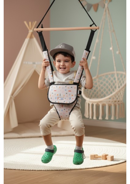 Lumijump Bebek Hoppala – Yüz Korumalı, Güvenlik Kemerli, Yaylı Zıpzıp Yürüteci