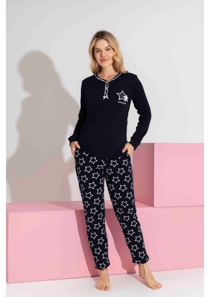 Anne-Kız Kombin Yapılabilir Uzun Kollu Interlok Aile Bağı Pijama TAKIMI-3198 indirimleri