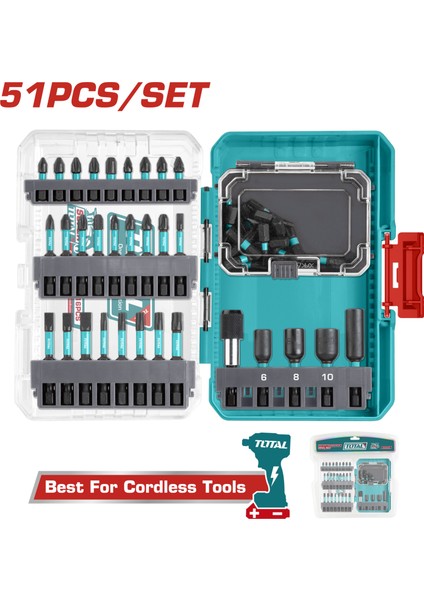 51 Parça Darbeli Bits Uç Seti