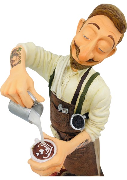 Guillermo Forchino Barista Biblosu El Yapımı Koleksiyonluk Lisanslı Dekoratif Obje It-Sold