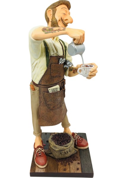 Guillermo Forchino Barista Biblosu El Yapımı Koleksiyonluk Lisanslı Dekoratif Obje It-Sold modelleri