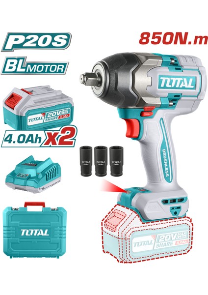 Lı-Ion Akülü Somun Sökme 850NM