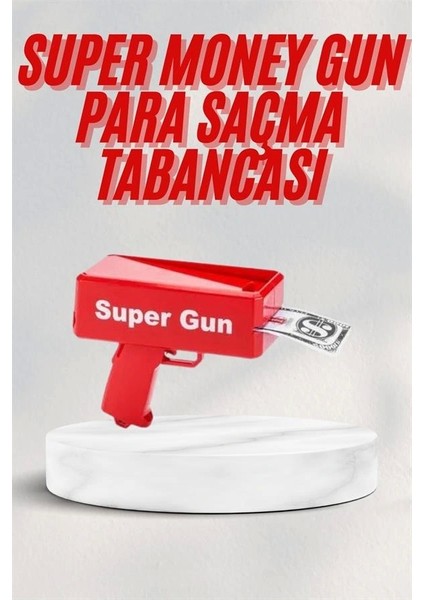 Kırmızı Parti Oyuncağı Para Saçma Fırlatma Tabancası Makinesi Super Money fiyatları