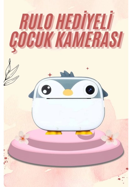 Dijital Hd Video Kamera Çocuk Fotoğraf Makinesi Anlık Termal Rulo