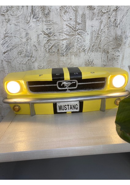 Işıklı Mustang Duvar Obje Araba, Sarı Siyah fiyatları