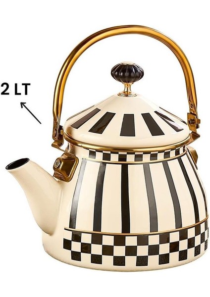 Prime Cream Emaye Bitki Çayı Demliği modelleri