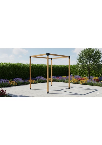 Çardak Pergole Birleştirme Aparatları Çatısız Set Halinde fiyatları