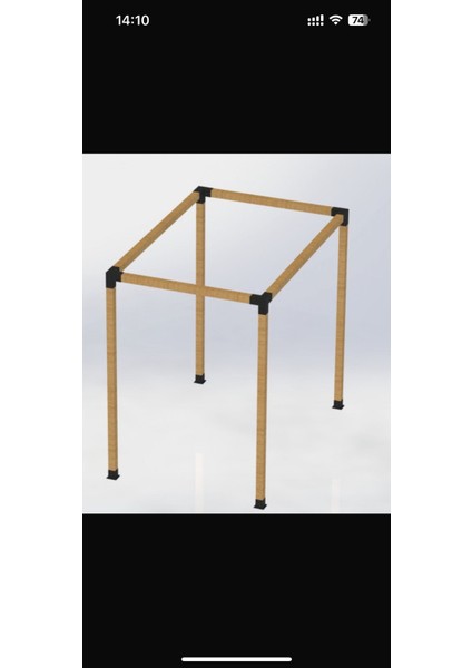 Çardak Pergole Birleştirme Aparatları Çatısız Set Halinde fırsatları