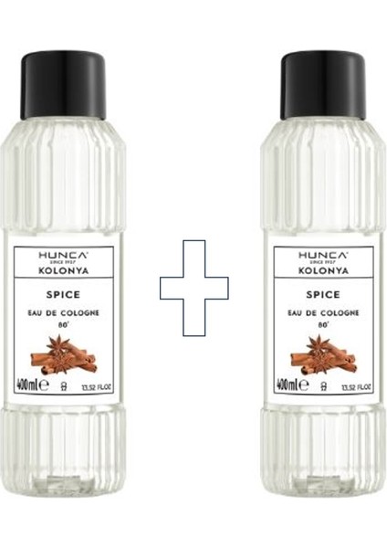 Tarçın Kolonyası 400 ml – Ferahlatıcı Baharatlı Koku, Kalıcı Etki 2 Adet