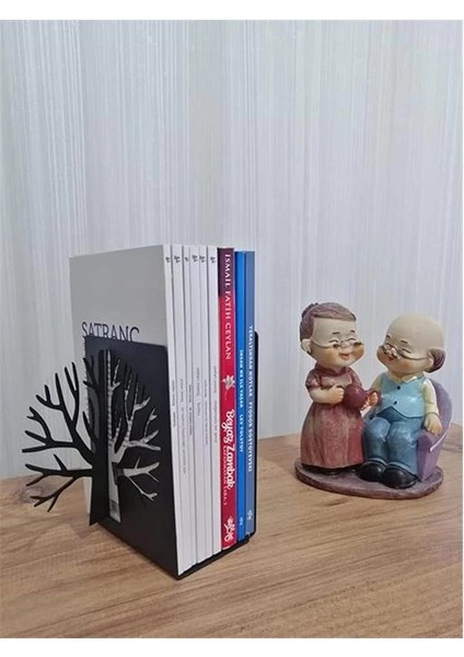 Dekoratif Hayat Ağacı Metal Kitap Tutucu 2'li Paket fiyatları