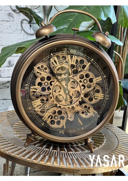 Metronis Metal Çarklı Masa ve Duvar Saati 39X47 cm fiyatları