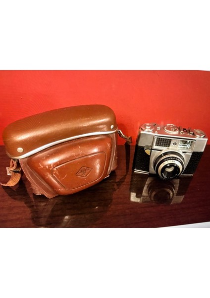 Agfa Color Agnar Prontor Fotoğraf Makinası Deri Kılıfında - Çalışır Durumda