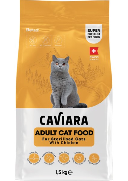 Tavuklu Yetişkin Kısır Kedi Maması 1,5 kg