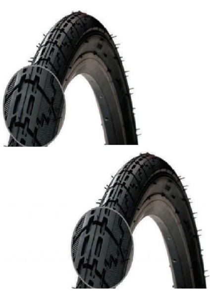 24 Jant 24X1.75 (47-507) Bisiklet Dış Lastiği Yol Tipi D2459 x 2 Adet