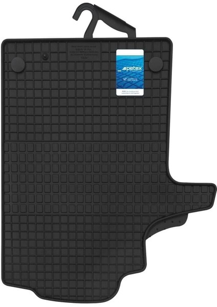 Mercedes Vito W639 Ön Sağ Sol 2004-2014 Petex Siyah Lastik Paspas