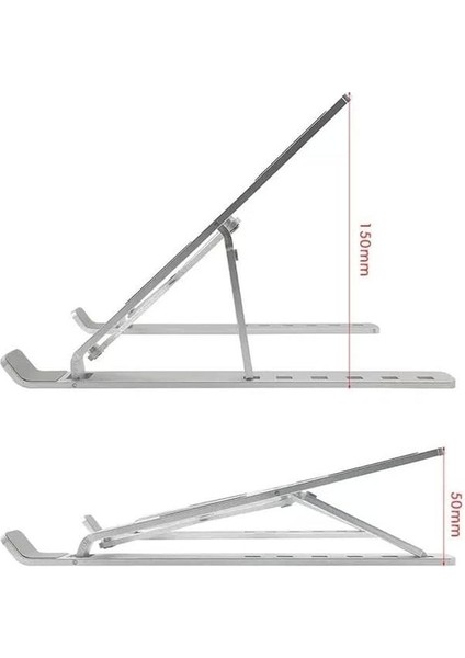 ADS-AL05 Alüminyum Ayarlı Laptop Macbook Notebook Yükseltici Tutucu Stand modelleri