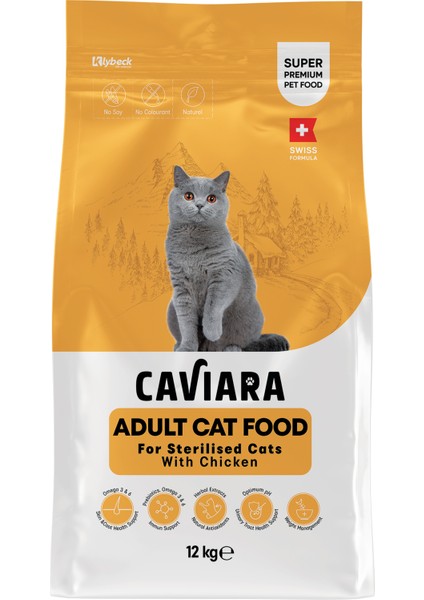 Tavuklu Yetişkin Kısır Kedi Maması 12 kg