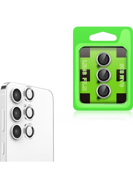Samsung Galaxy S25 Uyumlu Premium Darbelere Dayanıklı Kamera Lens Koruyucu