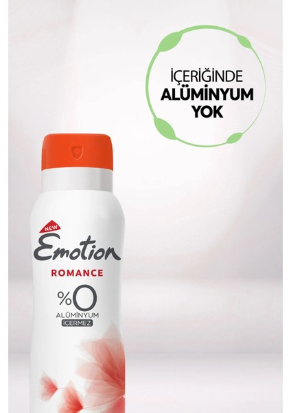 3 Adet Emotion Romance Kadın Vegan Deodorant 150 ml Hızlı Kurur, Leke Bırakmaz indirimleri
