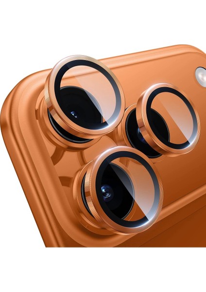 Apple iPhone 17 Pro / 17 Pro Max Uyumlu Premium Darbelere Dayanıklı Kamera Lens Koruyucu