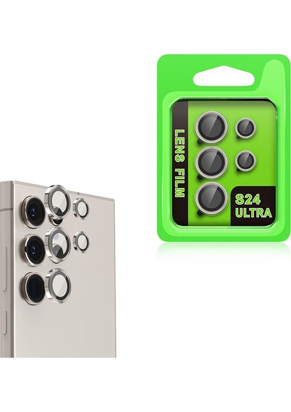 Samsung Galaxy S24 Ultra Uyumlu Premium Darbelere Dayanıklı Kamera Lens Koruyucu