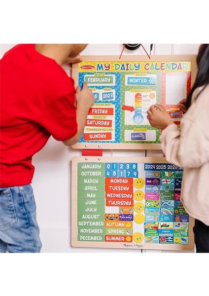 & Doug Ilk Günlük Manyetik Takvimim, Gelişimsel Oyuncak, Mıknatıslı Aktiviteler, 3+, Erkek