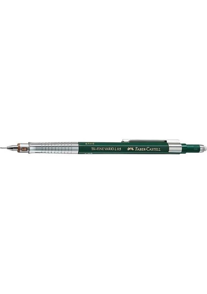 Faber-Castell Vario Lüx Versatil Kalem, 0.5 mm Uç, Sertlik Ayarlı Metal Uç, Silgili, Ergonomik modelleri