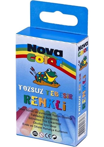 NC-4111 Tozsuz Tebeşir 10' Lu Renkli fiyatları