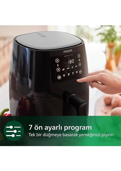 Philips 3000 Serisi Airfryer Large, Rapid Air Teknolojisi 4,1l, 7 Ayarlı Dokunmatik Ekran, Sıcak indirimleri