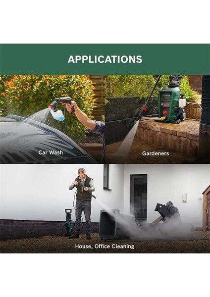 Home And Garden Yüksek Basınçlı Yıkama Makinesi Için 6 Metre Uzatma Hortumu (135 Bar Basınça