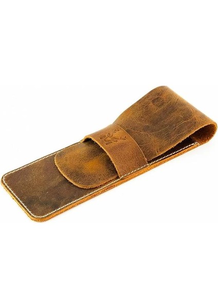 Modica® Zey - Natürel Hakiki Deri Kalemlik (Taba)